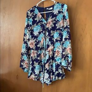 Floral romper, originally from Pink Lilly boutique